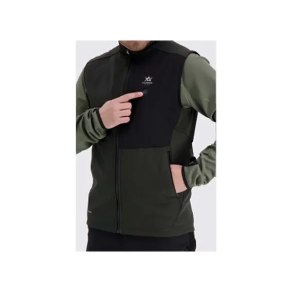 Alaska M's Heat System Vest Green:Black 3