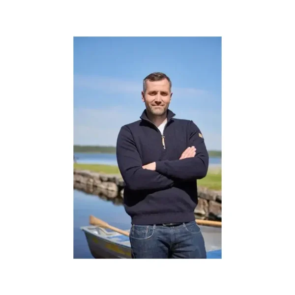 Ivanhoe M's Hugo Half Zip Wb Navy 3
