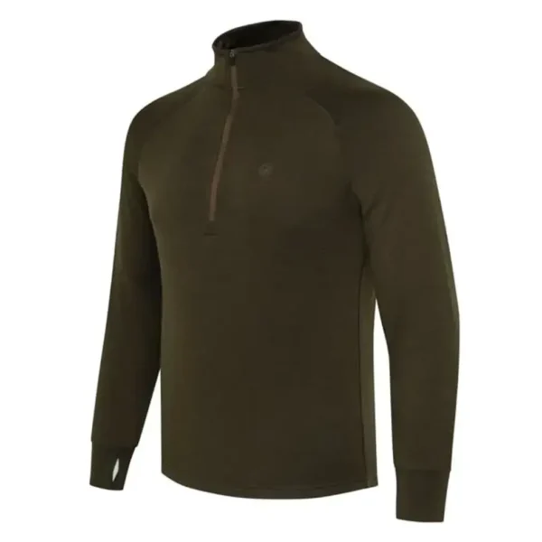 Beretta M Glider Merino Half Zip Sweater Green Moss 1